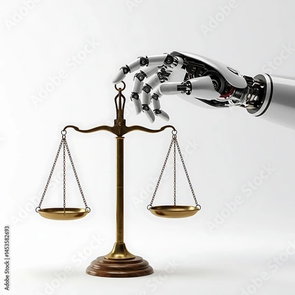 Fototapeta Algorithmic Justice AI Generated