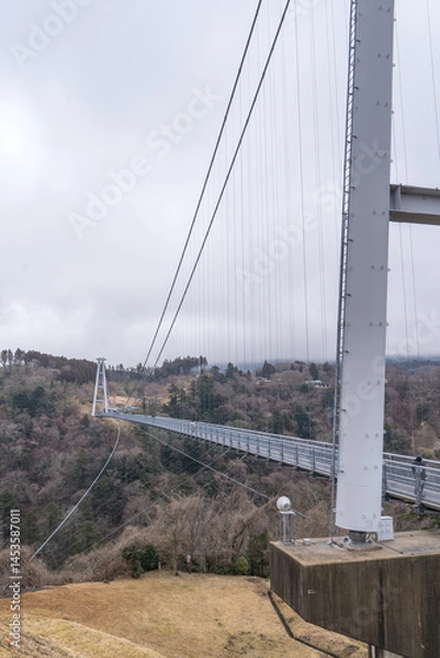 Obraz 日本の大分県の九重町にある、九重“夢”大吊橋の風景
