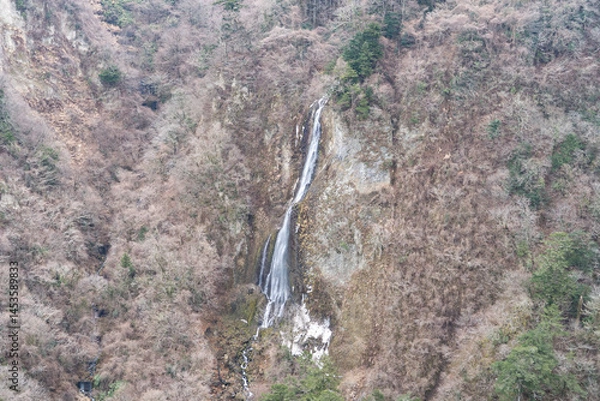 Obraz 大分県の巨大な吊り橋から見る雄大な自然
