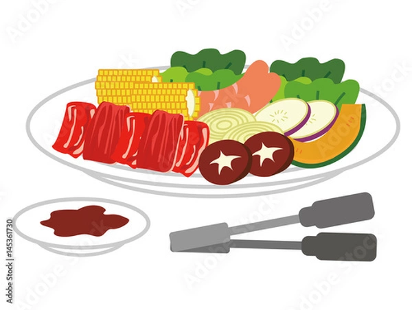 Obraz 焼肉のイラスト