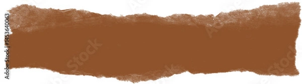 Obraz A solid brown irregular shape with rough edges against a black background in a simple composition elements 