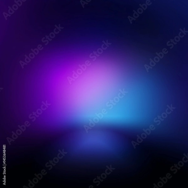 Fototapeta Dark Blur Background with Violet and Blue Gradient in Minimalist Style