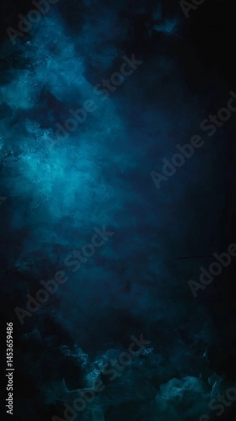 Fototapeta Dark Moody Background with Abstract Shadows and Mysterious Atmosphere in Deep Blues and Blacks