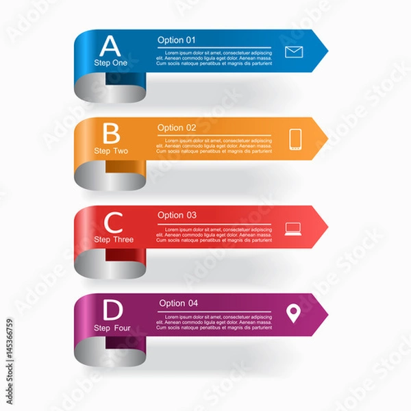 Fototapeta Infographic design template. Vector illustration.