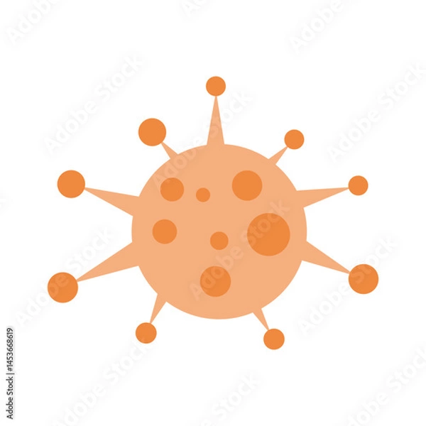 Fototapeta Illustration of Bacteria Virus