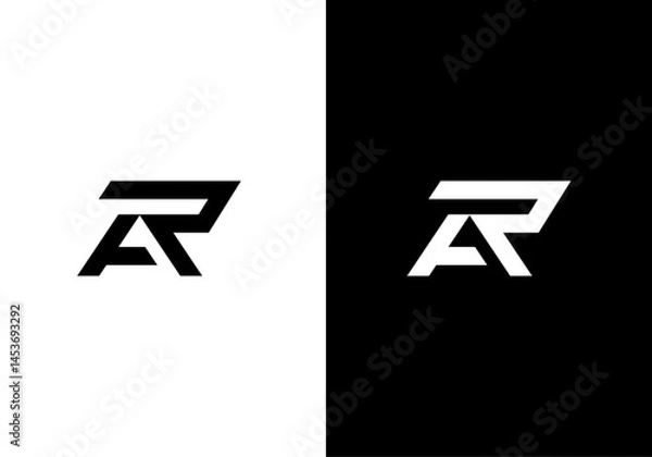 Obraz AR, RA monogram logo