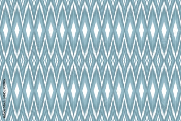 Obraz Ethnic ikat seamless pattern abstract pattern vector design for fabric block print