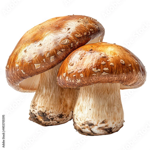 Fototapeta Porcini mushroom isolated on transparent background png porcini mushroom png gourmet fungi png transparent background image
