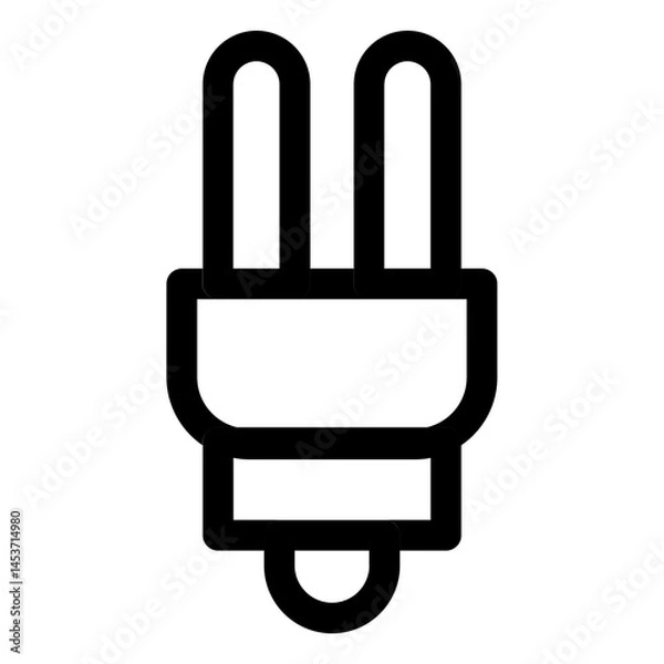 Fototapeta light save energy icon