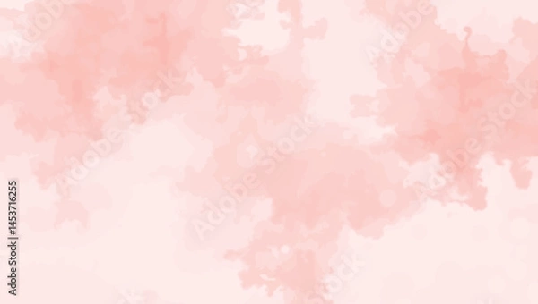 Obraz Abstract watercolor background in pink and coral. Soft pastel splash texture for design.