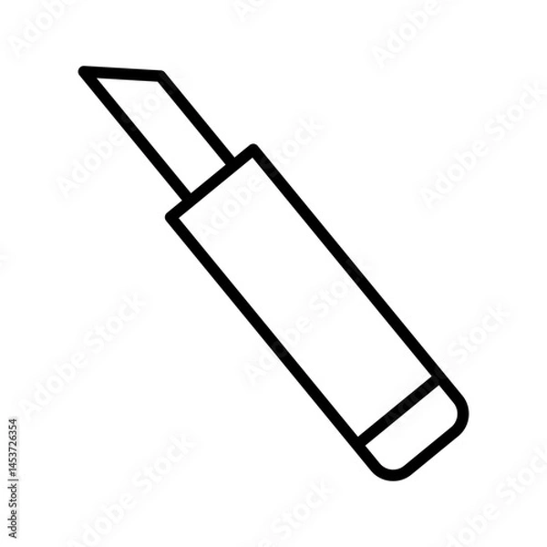 Fototapeta Simple utility knife icon. Vector.