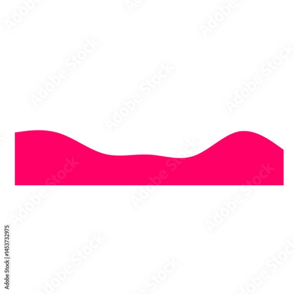 Fototapeta Wavy Footer Divider Elements – Abstract Wave Section Separators