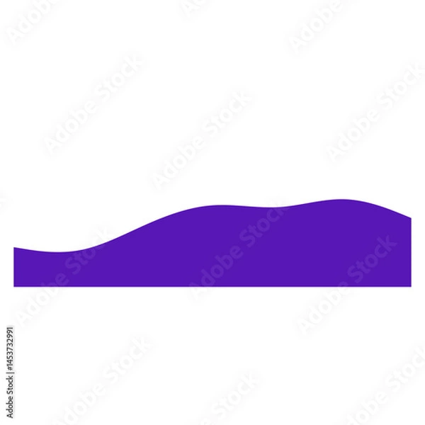 Fototapeta Wavy Footer Divider Elements – Abstract Wave Section Separators