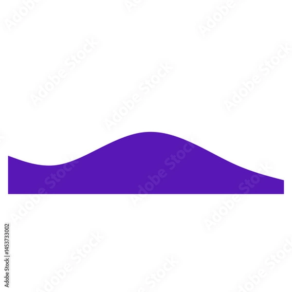 Fototapeta Wavy Footer Divider Elements – Abstract Wave Section Separators