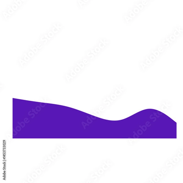 Fototapeta Wavy Footer Divider Elements – Abstract Wave Section Separators