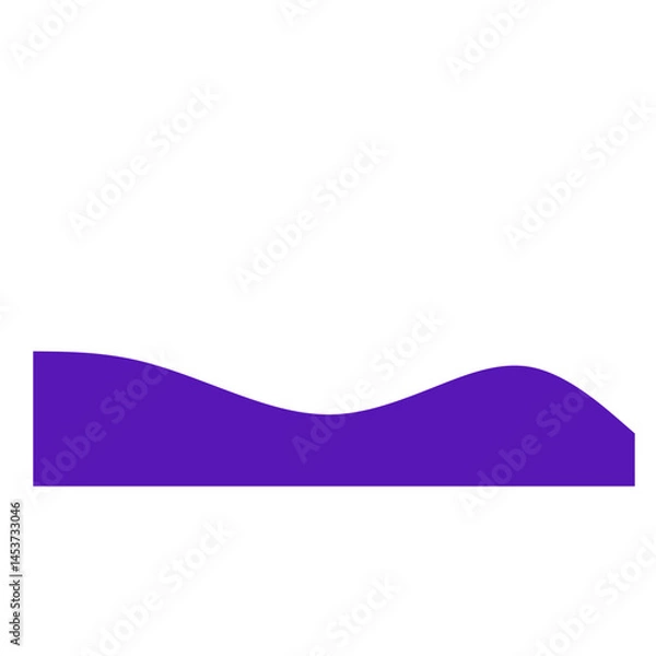 Fototapeta Wavy Footer Divider Elements – Abstract Wave Section Separators