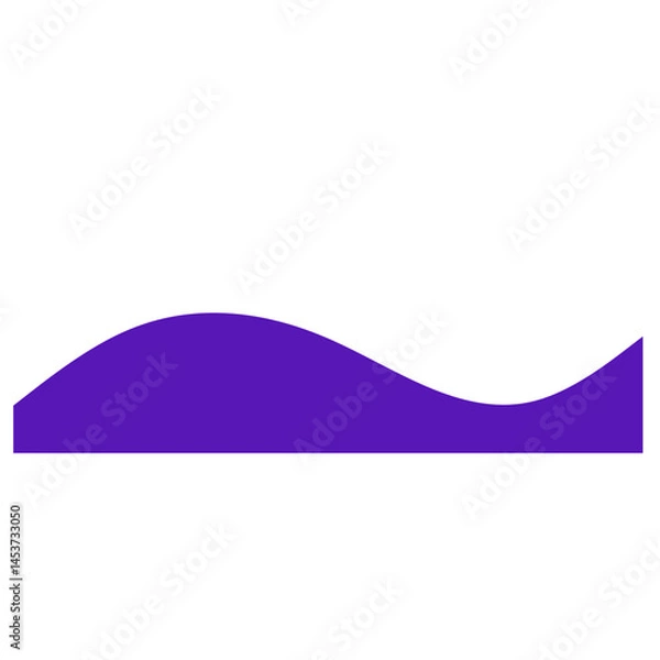 Fototapeta Wavy Footer Divider Elements – Abstract Wave Section Separators