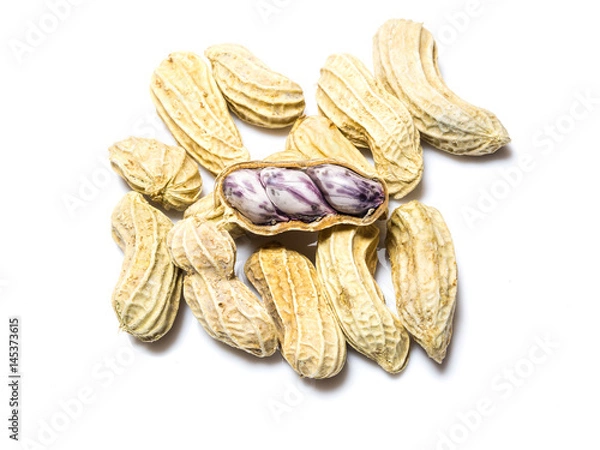 Fototapeta peanut isolated over a white background
