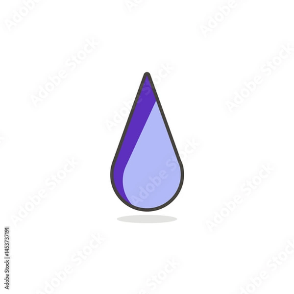 Obraz blue water drop