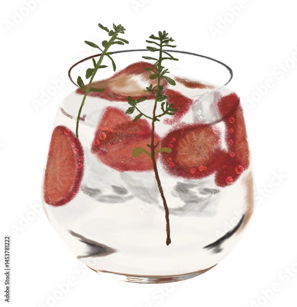 Obraz Strawberry Fruit Chad Juice Vector Design