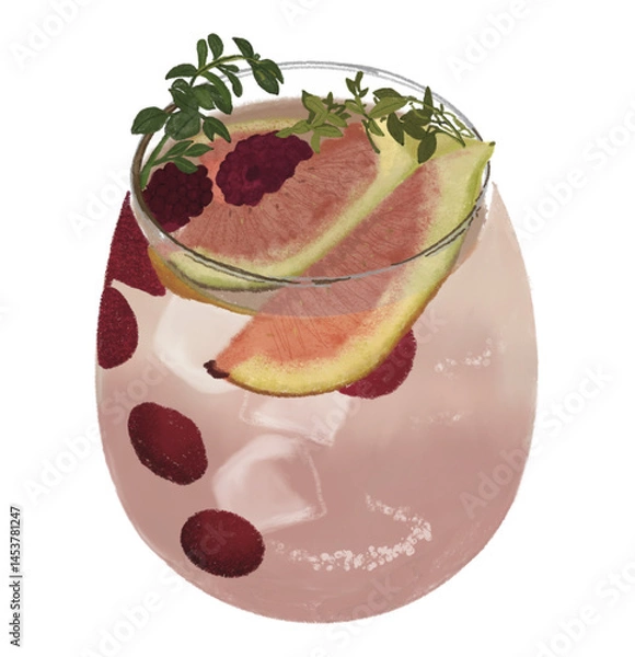Obraz Fig Ade Juice Tea Vector Design