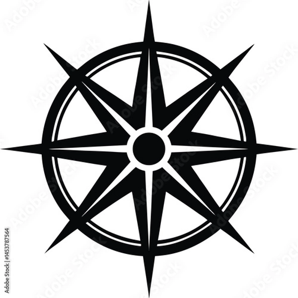 Obraz compass rose on white background  .eps