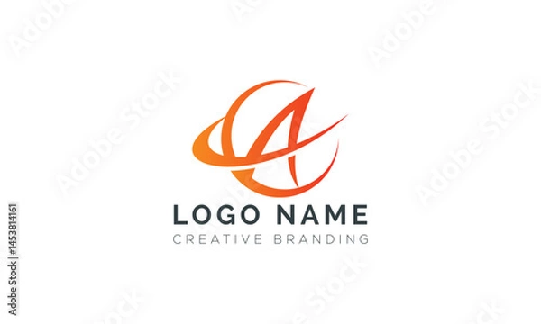 Fototapeta Minimalist V Logo for Branding and Identity.