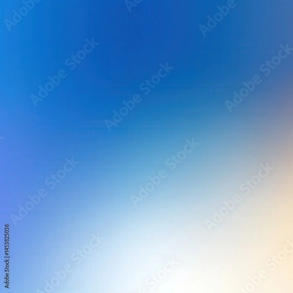Fototapeta A smooth gradient transitions from deep blue at the top to a pale, warm yellow at the bottom, creating a calming, atmospheric effect