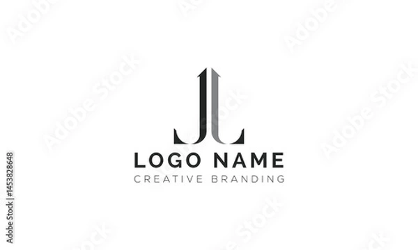 Obraz Minimalist JJ Logo for Branding and Identity.