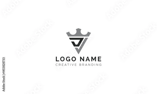 Fototapeta Minimalist JJ Logo for Branding and Identity.