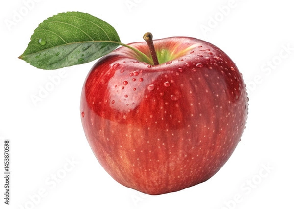 Fototapeta Apple on a isolated transparent background