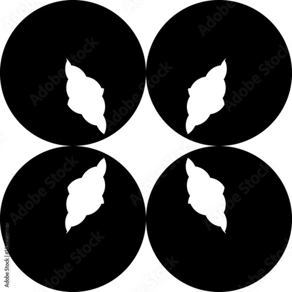 Fototapeta vector illustration of an abstract background logo element button water spring circel . 