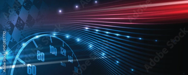 Obraz Abstract fast racing speed background