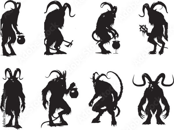 Obraz Krampus Silhouettes Collection