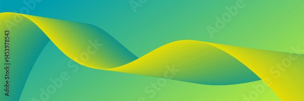 Obraz Vector Light blue modern corporate concept abstract background with light yellow color pattern editable wavy with thin lines, EPS10