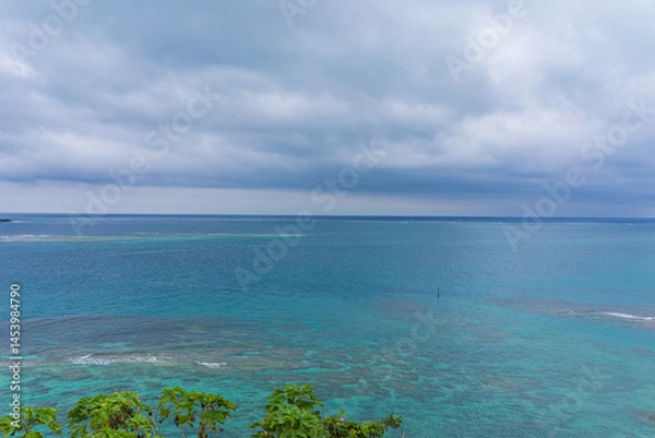 Obraz 自然が美しい日本の沖縄の知念岬の風景