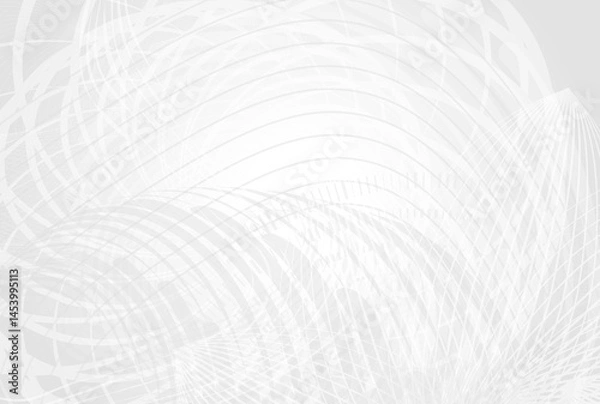 Obraz Elegant White Abstract Texture with Spirals and Lines — Great for Interior Prints, Stationery, or Product Packaging