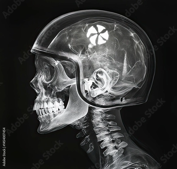 Obraz X-ray of a skull