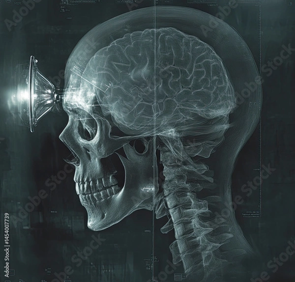 Obraz X-ray of a skull