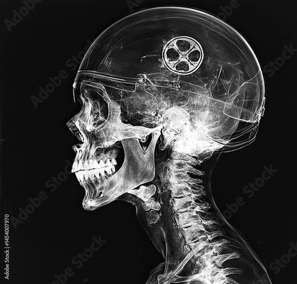 Obraz X-ray of a skull