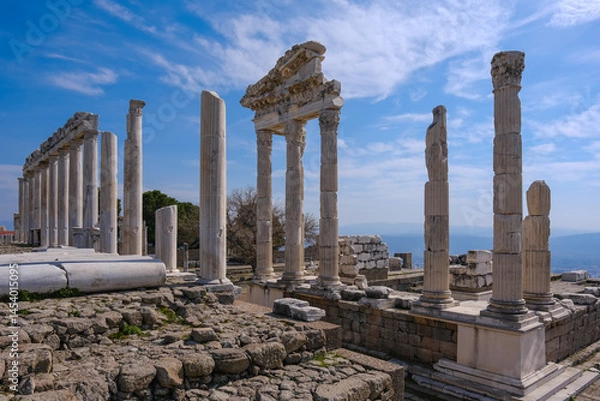 Obraz Bergama Acropolis Ancient City, Theater, Zeus Altar