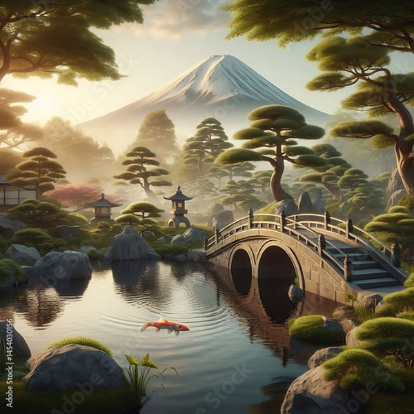 Obraz mountain landscape with blue sky