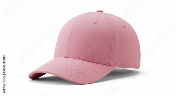 Fototapeta Blank pink cap mockup for design presentation	