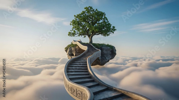 Obraz mountain landscape with blue sky