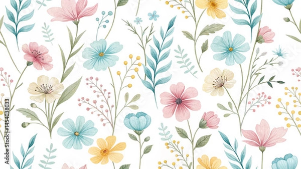 Obraz seamless pattern with flowers