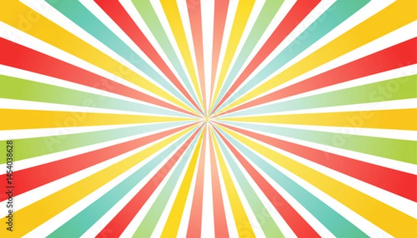 Fototapeta Colorful background with shining light, cheerful and lively.