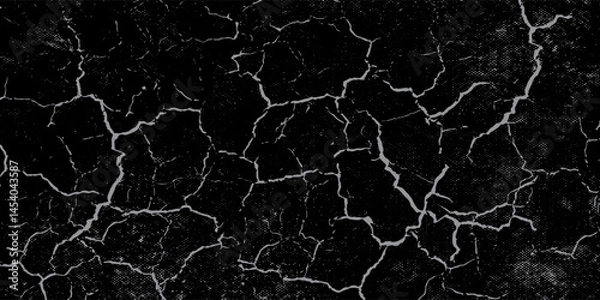 Obraz Black and white grunge. Distress overlay texture. Abstract surface dust and rough dirty wall background concept. Worn, torn, weathered effect. Vector illustration.
