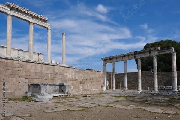 Obraz Bergama Acropolis Ancient City, Theater, Zeus Altar