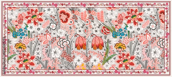 Obraz Dupatta Design Vector File Template 