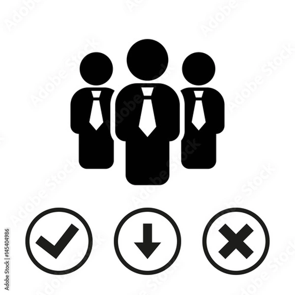 Obraz Man icon stock vector illustration flat design